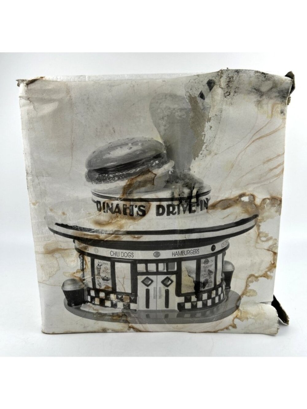 Department 56 The Original Snow Village Dinah's Drive-In No. 54470 Box READ - Picture 11 of 14